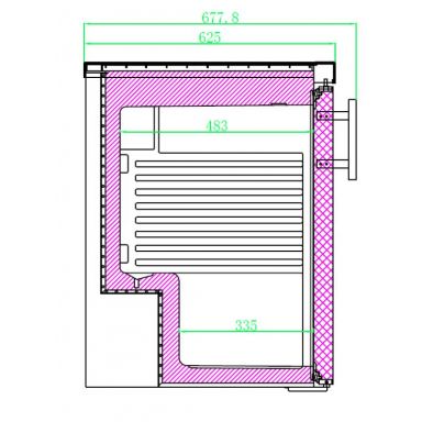 Anvil FBC0200 Single Door Under Bench Fridge S/S
