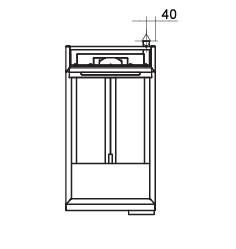 Fastfri FF18 400mm Economy Gas Deep Fryer