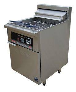Goldstein FRE24DL Wide Electric Single Pan Fryer 3 baskets per pan (extra wide pan) - 415V /  3ph / 45L / 21kW / 90Kg / W610-D800-H1120 mm