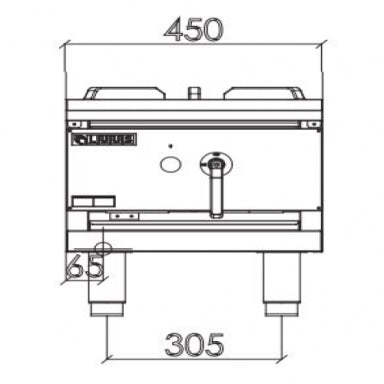 Luus FSP-45 Asian Range Freestanding Stock pot