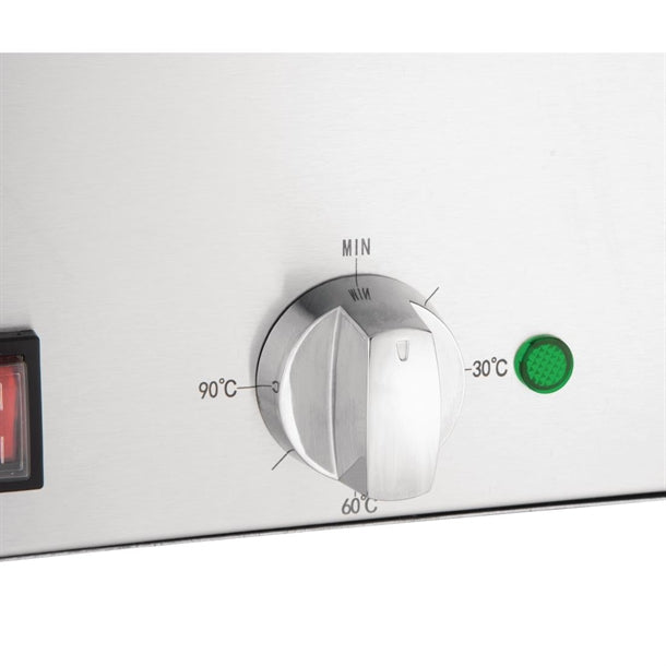 Apuro Bain Marie with Pans - 1.2kW Wet Heat. 2x GN 1/3 & 2x GN 1/6 pans included