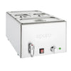 Apuro FT692-A Bain-Marie with Tap & Pans 2x GN 1/3 2x GN 1/6