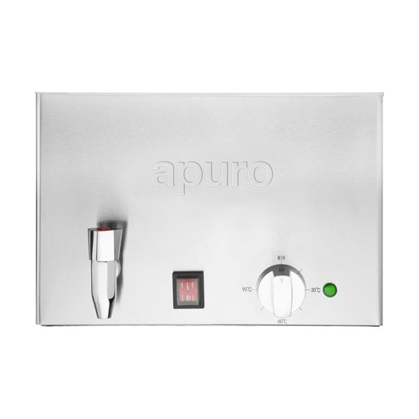 Apuro Bain Marie with Tap without Pans - 1.2kW Wet Heat with Drain Tap. Capacity: 1x GN 1/1