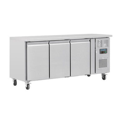 Polar U-Series Slimline Triple Door Counter Fridge 339Ltr - 230W. Total usable capacity: 310 Ltr. R600a
