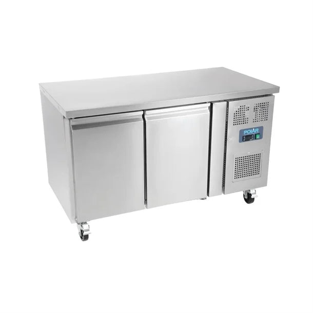 Polar U-Series Double Door Counter Fridge - 282Ltr - 350W | Total usable capacity: 205 Ltr