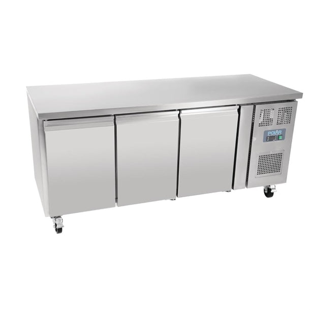 Polar U-Series Triple Door Counter Fridge - 417Ltr - 350W | Total usable capacity: 358 Ltr | R600a