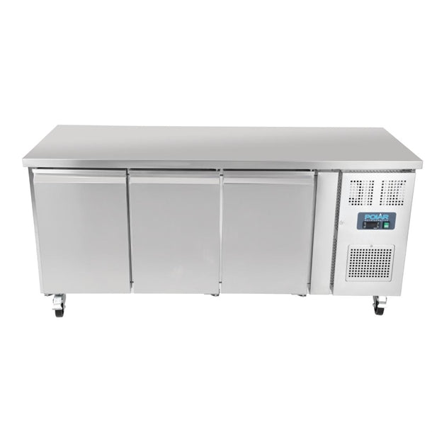 Polar U-Series Triple Door Counter Fridge - 417Ltr - 350W | Total usable capacity: 358 Ltr | R600a