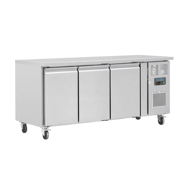 Polar U-Series Triple Door Counter Fridge - 417Ltr - 350W | Total usable capacity: 358 Ltr | R600a