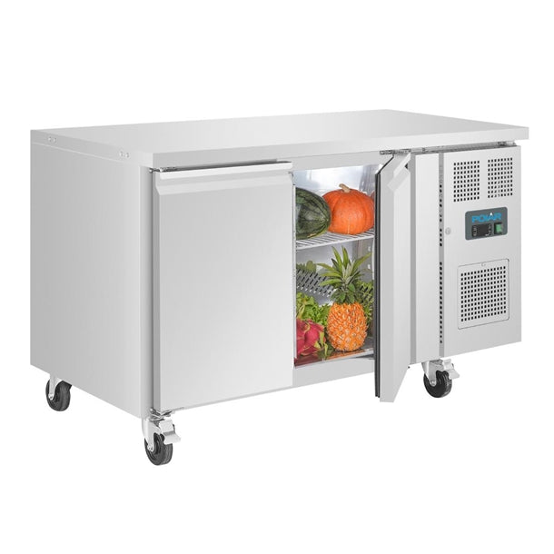 Polar U-Series Double Door Counter Freezer 282Ltr - 750W. Total usable capacity: 282 Ltr. R290