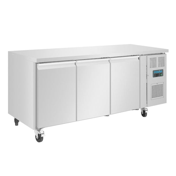 Polar U-Series Triple Door Counter Freezer 417Ltr - 750W. Total usable capacity: 358 Ltr. R290