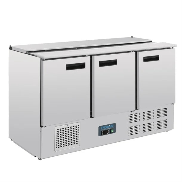 Polar G-Series Saladette Counter Fridge 368Ltr - 235W. 4GN countertop. R600a