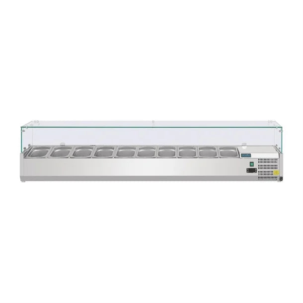 Polar G-Series Countertop Prep Fridge 10x 1/4GN - 230W. Capacity: 10x 1/4GN. R600a