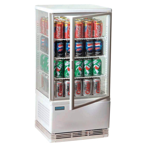 Polar C-Series Energy Efficient Display Fridge 68Ltr White - Width: 428mm. 180W