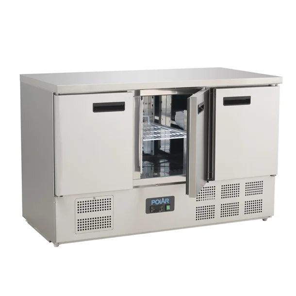Polar G-Series Triple Door Counter Fridge 368Ltr - 235W. Total usable capacity: 308 Ltr. R600a