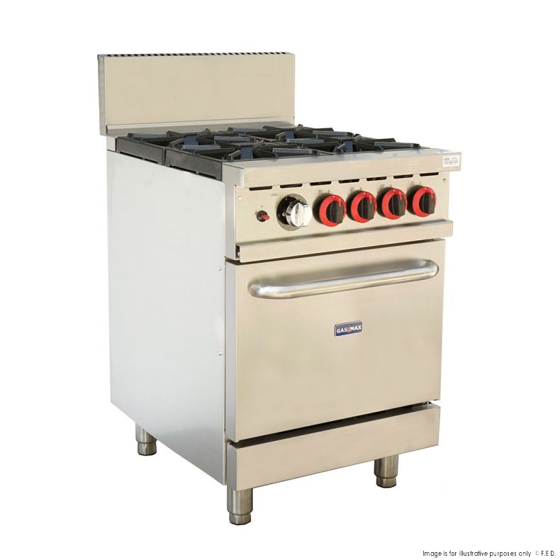 GBS4T Gasmax 4 Burner With Oven Flame Failure - Catering Sale