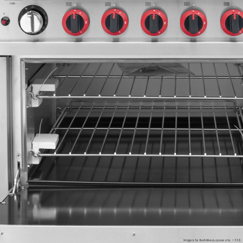 Gasmax 6 Burner With Oven Flame Failure GBS6TS - Catering Sale