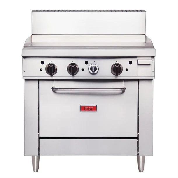 Thor Gas Oven Range with Griddle Plate TR-0-G36F - Natural Gas - Catering Sale