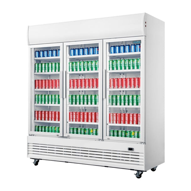 Polar G-Series Triple Door Upright Display Chiller - Capacity: 1300Ltr