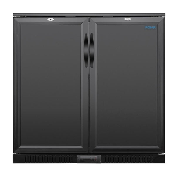 Polar G-series 850mm Double Door Back Bar Cooler Solid Door 198 Ltr - Height: 850mm. 230W. R600a