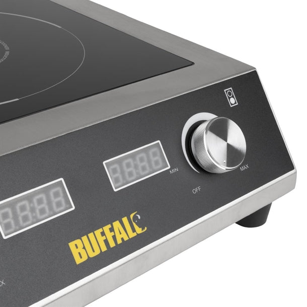 Apuro Heavy Duty Double Induction Hob 7kW - 7kW. Twin zone. Hardwired