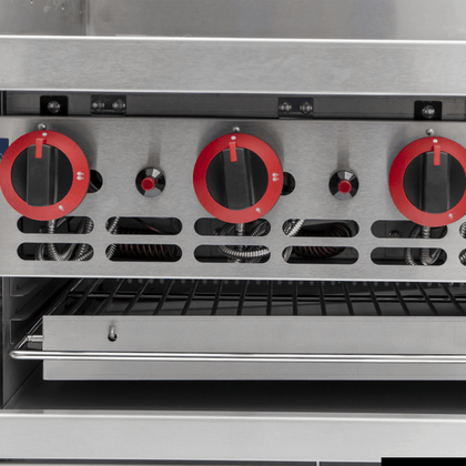 GasMax GGS-24 Gas Griddle and Gas Toaster with Cabinet