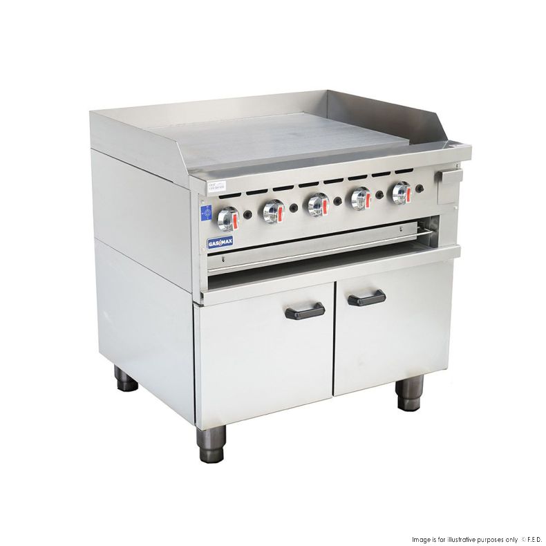 GGS-36LPG Gas Griddle and Gas Toaster with Cabinet - Catering Sale