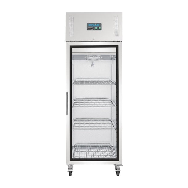 Polar G-Series Gastro Display Glass Door Fridge 600Ltr - Stainless Steel - 300W. Total usable capacity: 376 Ltr. R600a
