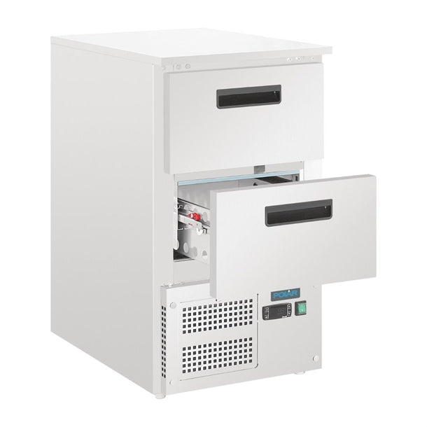 Polar G-Series Counter Fridge with 2 GN Drawers 65Ltr - 100W. 2x GN drawers. Capacity: 65Ltr