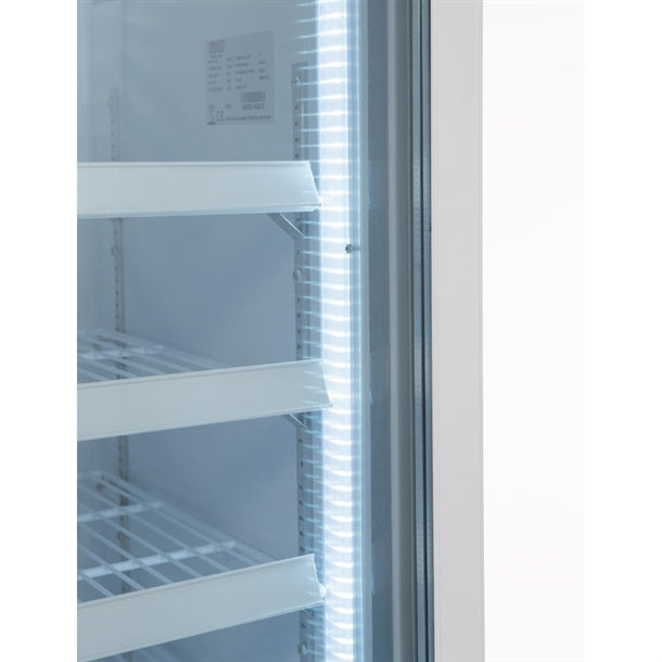 Polar G-Series Upright Display Freezer 412Ltr White - 1kW. White finish. R290
