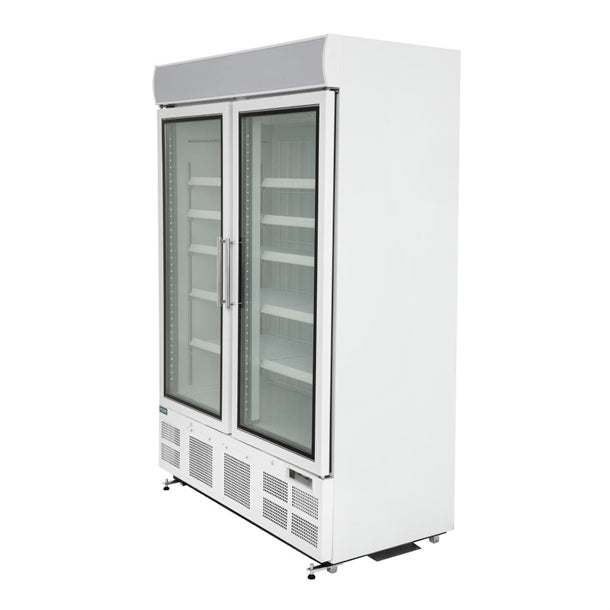 Polar G-Series Upright Display Freezer 920Ltr White - 1.1kW. White finish. R290