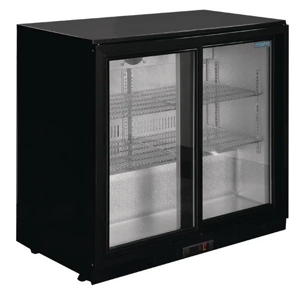 Polar GL003-A G-Series Back Bar Cooler with 2 Sliding Doors 208L