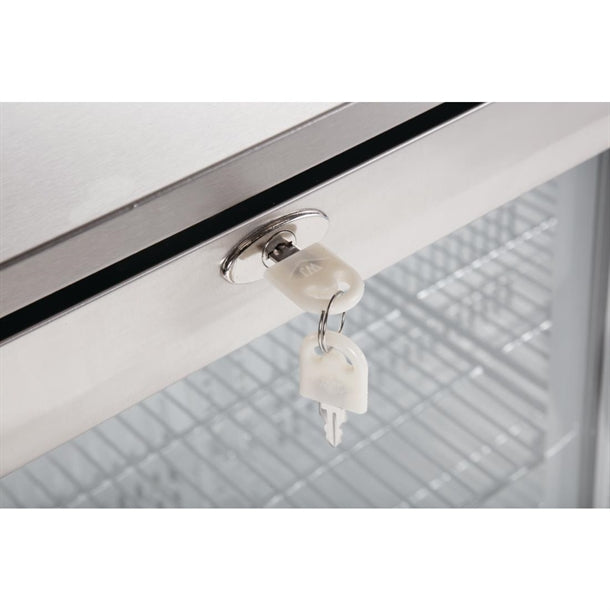 Polar G-Series Back Bar Cooler with Hinged Door Stainless Steel 138Ltr - 180W. Hinged door. R600a