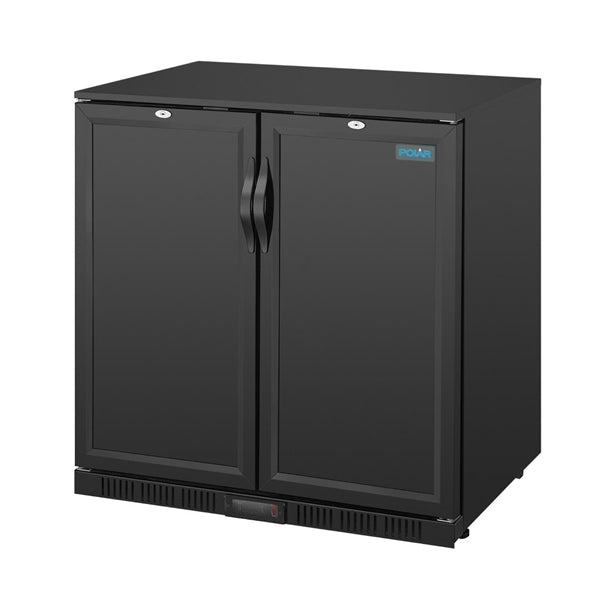 Polar G-Series Back Bar Cooler with Solid Doors 208Ltr - 230W. Hinged doors. R600a
