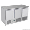 Thermaster GNS1300B Three Door Compact Workbench Fridge 400L 1368mmW