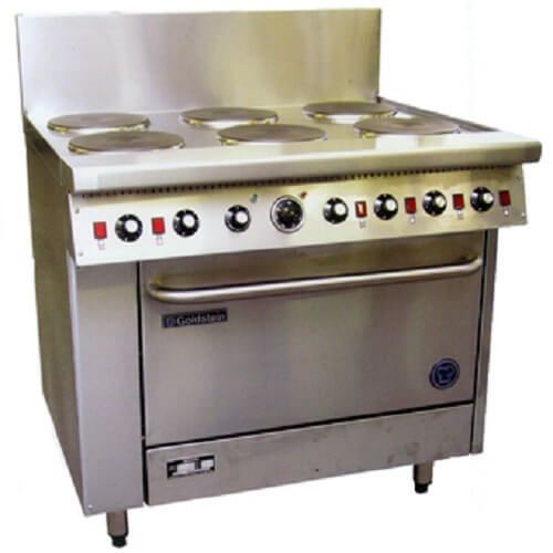 Goldstein PE6S28FF 6 Electric Hotplate Fan Forced Oven 711mm