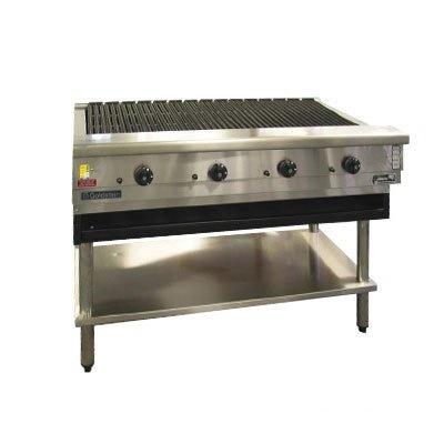 Goldstein RBA48L Radiant Gas Char Broiler with splashback / Mj: 148 / 180Kg / W1220-D800-H720 mm