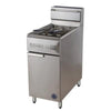 Goldstein TGF1M/400L Gas Fryer Turbo-tube Single Pan, 2 baskets per pan / 28L / Mj: 110 / 65Kg / W394-D800-H1120 mm