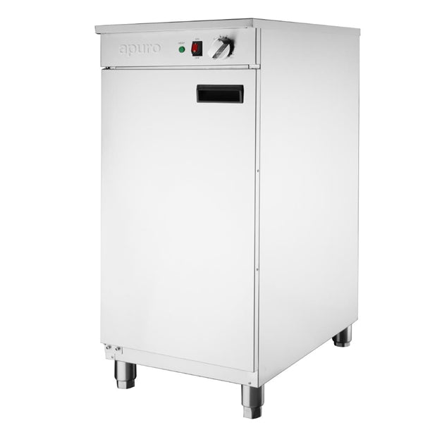 Apuro Single Door Plate Warmer - 500W | Width: 400mm | 60 Plate Capacity