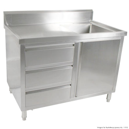 FED FSC-7-1200R-H CABINET WITH RIGHT SINK