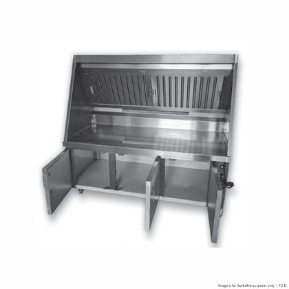 FED  HB1500-750 Range Hood, canopy and Workbench System