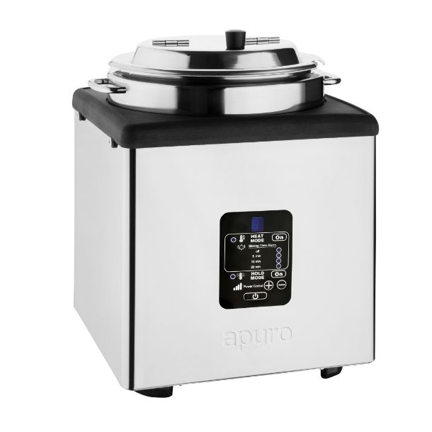 Apuro Heat and Hold Soup Kettle 9Ltr - 1.4kW. Capacity: 9Ltr