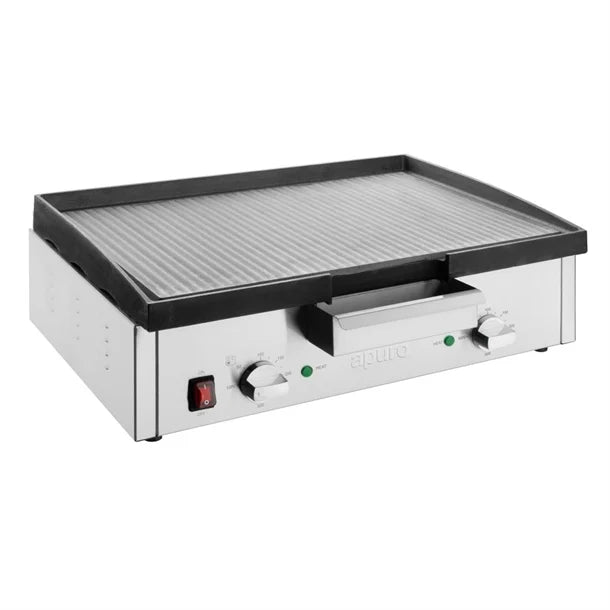 Apuro Extra Wide Cast Iron Griddle - 15amp. 3kW. Width: 615mm