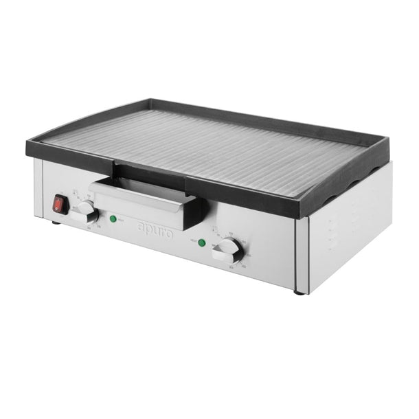 Apuro Extra Wide Cast Iron Griddle - 15amp. 3kW. Width: 615mm