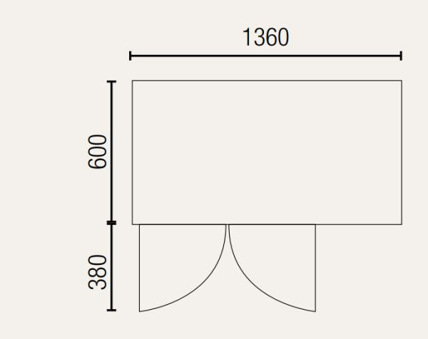 Exquisite SSC260H Two Solid Doors Underbench Storage Refrigerators Slimline