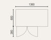 Exquisite SSC260H Two Solid Doors Underbench Storage Refrigerators Slimline