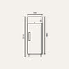 Exquisite GSF650H One Solid Door Upright Storage Freezers