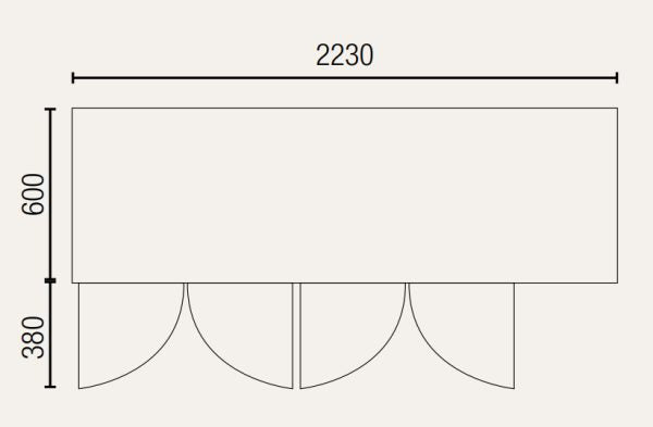 Exquisite SSC550H Four Solid Doors Underbench Storage Refrigerators Slimline