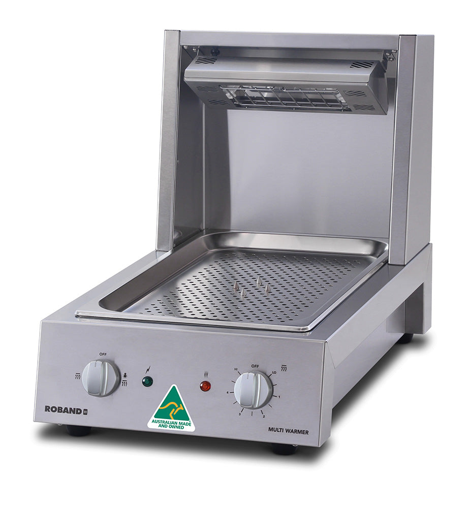 Roband MW10CS Multi - Function Chip & Food Warmer  MW10CS is supplied with a full size (65 mm deep) gastronorm pan with a full size perforated