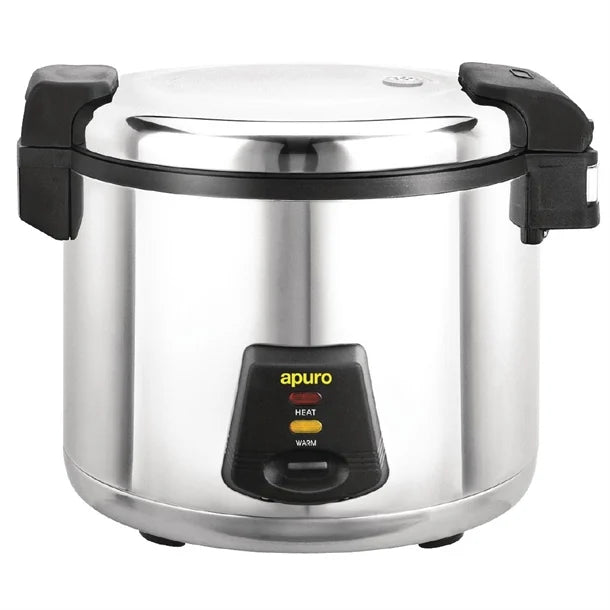 Apuro Premium Commercial Rice Cooker 6Ltr - Energy saving. Rice Capacity: 13Ltr Cooked / 6Ltr Dry