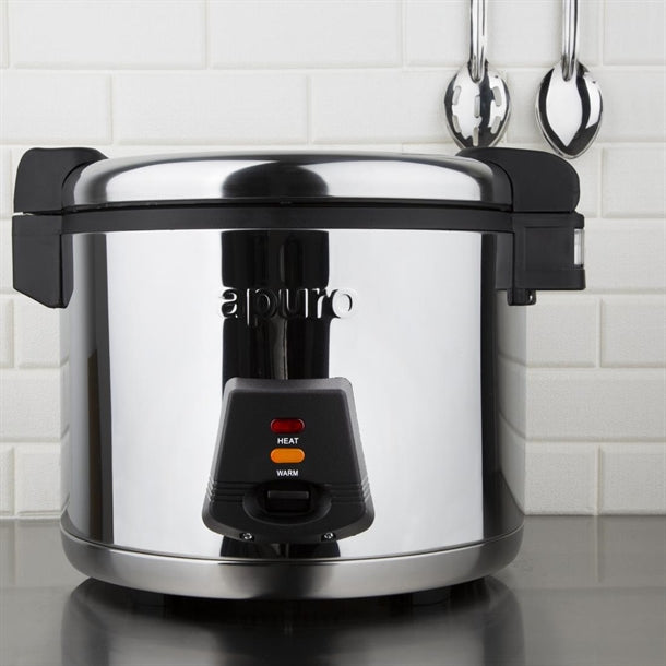 Apuro Premium Commercial Rice Cooker 6Ltr - Energy saving. Rice Capacity: 13Ltr Cooked / 6Ltr Dry